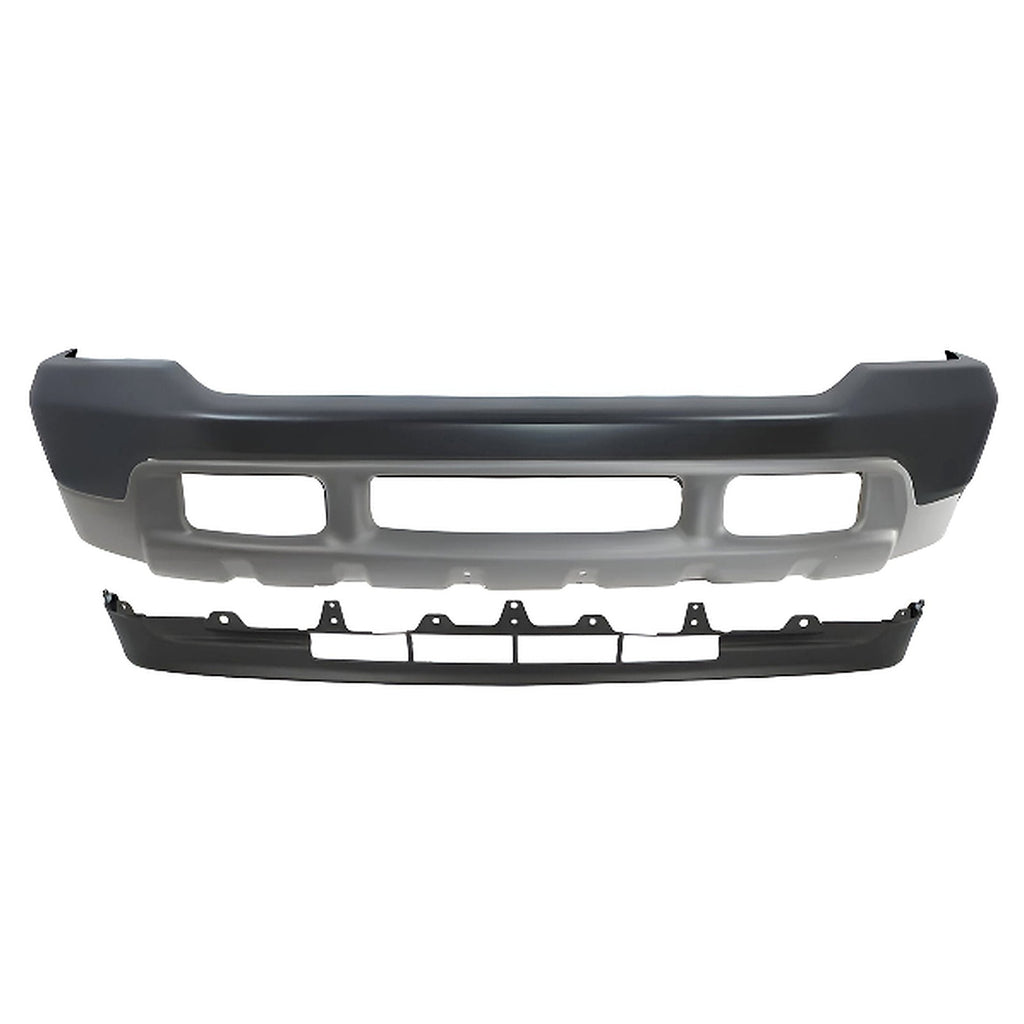 Replacement 1999–2004 Ford F-250 Super Duty & F-350 Front Bumper & Valance Kit, Primed/Textured, OEM Fit