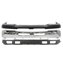 Load image into Gallery viewer, 3-Pcs Kit for 2003–2007 Chevrolet Silverado 1500 – Front Bumper Face Bar Chrome &amp; Textured Valance, OEM Fit, Includes Bumper Cover, Bumper Face Bar &amp; Lower Valance