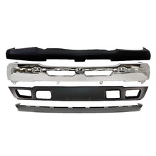 Load image into Gallery viewer, 4-Pcs Kit for 2003–2007 Chevrolet Silverado 1500 &amp; 2500 – Front Bumper &amp; Valance Kit, Chrome Finish, OEM Fit, Includes Bumper Cover, Bumper Face Bar, Lower Valance &amp; Valance Extension