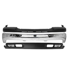 Load image into Gallery viewer, 2001-2002 Chevrolet Silverado 2500HD 3500HD Front Bumper Chrome Kit &amp; Fog Lights | OEM Fit