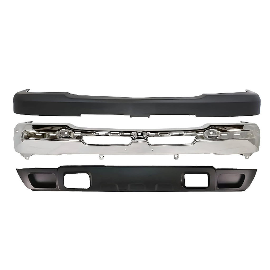 2003-2007 Chevrolet Silverado 1500 2500 Front Bumper Chrome & Valance Kit | OEM Fit