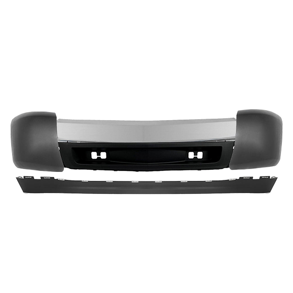 2007-2008 Chevrolet Silverado 1500 Front Bumper Chrome & Valance Kit | OEM Fit