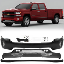 Load image into Gallery viewer, 2016-2018 Chevrolet Silverado 1500 Front Bumper Chrome &amp; Fog Lights Kit | OEM Fit