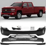 2016-2018 Chevrolet Silverado 1500 Front Bumper Chrome & Fog Lights Kit | OEM Fit