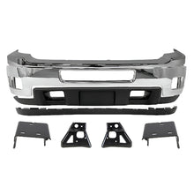 Load image into Gallery viewer, 8-Pcs Kit for 2011–2014 Chevrolet Silverado 2500 &amp; 3500 HD – Front Bumper &amp; Brackets Chrome Finish, OEM Fit