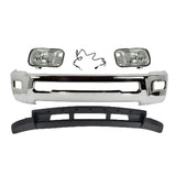 2013-2018 Ram 2500 3500 Front Bumper Chrome & Valance & Fog Lights Kit | OEM Fit