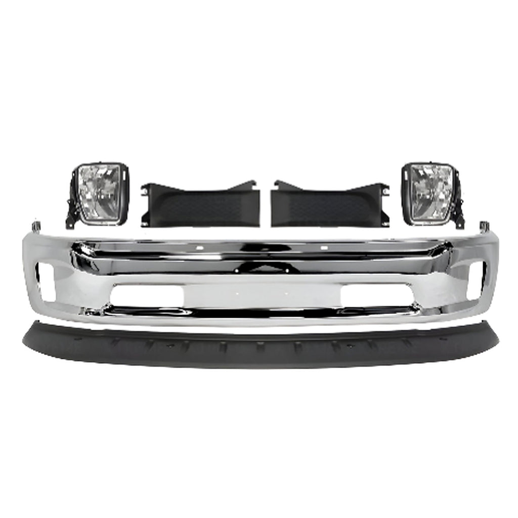 2013-2018 Ram 1500 & 2019-2022 Ram 1500 Classic Front Bumper Chrome & Valance Textured Kit  | OEM Fit