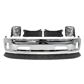 2013-2018 Ram 1500 & 2019-2022 Ram 1500 Classic Front Bumper Chrome & Valance Textured Kit  | OEM Fit