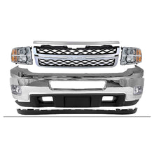 Load image into Gallery viewer, 2011-2014 Chevrolet Silverado 2500HD 3500 HD Front Bumper Chrome &amp; Headlights Kit | OEM Fit