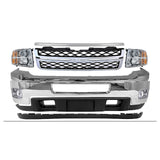 2011-2014 Chevrolet Silverado 2500HD 3500 HD Front Bumper Chrome & Headlights Kit | OEM Fit