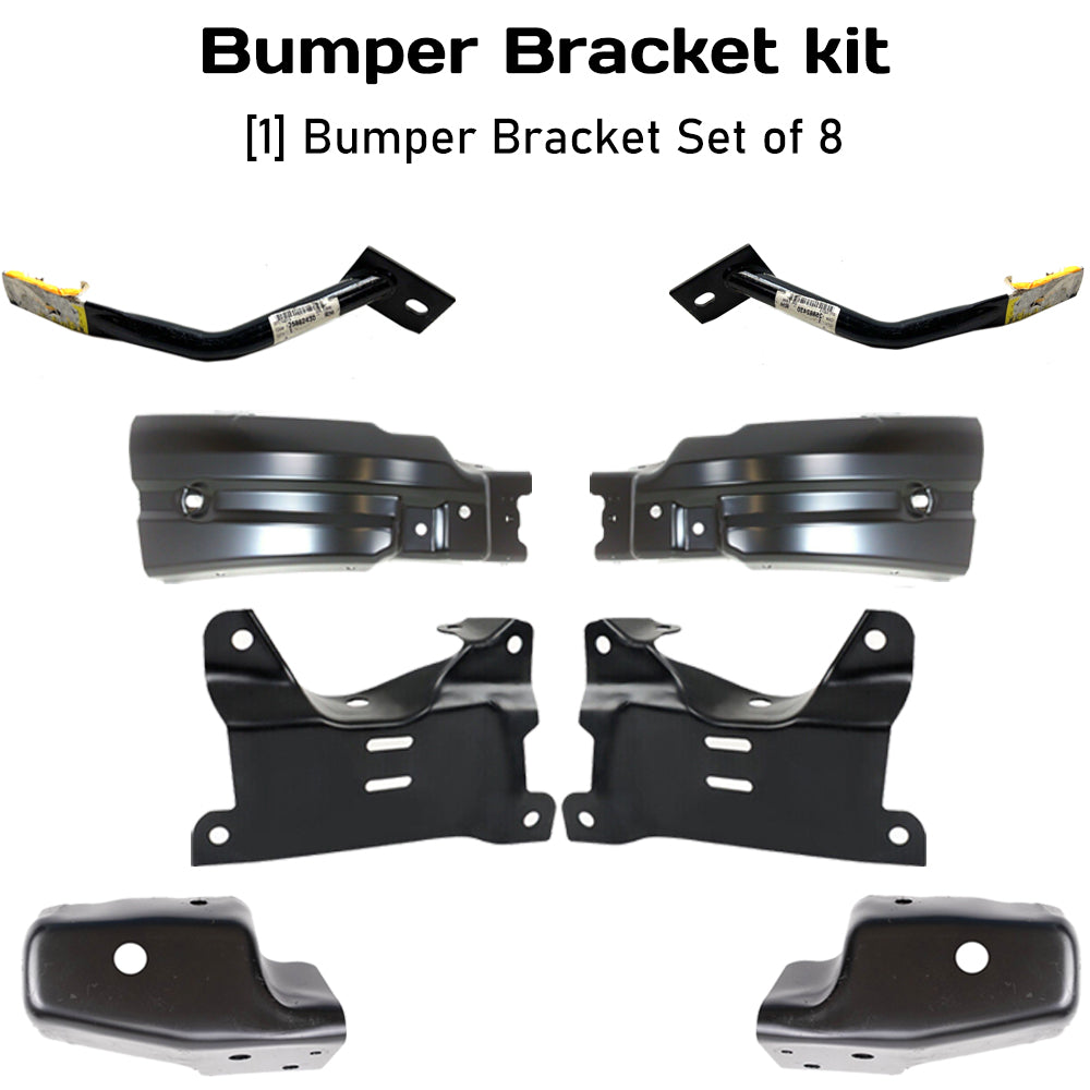 2007-2010 Chevrolet Silverado 2500HD 3500HD Front Bumper Brackets Kit | OEM Fit