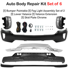 Load image into Gallery viewer, 2016-2018 Chevrolet Silverado 1500 Front Bumper Chrome &amp; Fog Lights Kit | OEM Fit