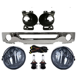 Kit Replacement 2006–2008 Ford F-150 / Lincoln Mark LT – 5-Piece Kit Front Chrome Bumper Face Bar & Headlight Assembly, OEM Fit, Includes Chrome Bumper & Headlight Assembly Kit (Set of 5)