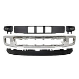 Kit Replacement 2015–2017 Ford F-150 – 5-Piece Kit Front Bumper Chrome & Fog Lights Assembly, OEM Fit, Includes Bumper Trim, Fog Lights, Bumper Face Bar & Lower Valance