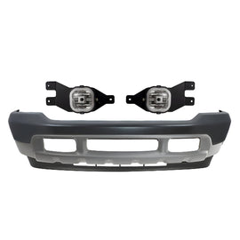 Kit Replacement 1999–2004 Ford F-250 Super Duty & F-350 Front Bumper & Fog Lights Kit, Primed, OEM Fit