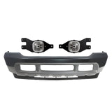 Kit Replacement 1999–2004 Ford F-250 Super Duty & F-350 Front Bumper & Fog Lights Kit, Primed, OEM Fit