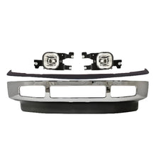 Load image into Gallery viewer, 2008-2010 Ford F-250 Super Duty &amp; F-350 Super Duty Front Bumper Chrome &amp; Fog Lights Kit | OEM Fit