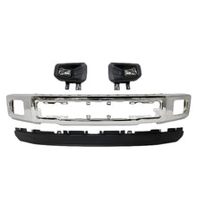 Load image into Gallery viewer, Kit Replacement 2015–2017 Ford F-150 – 4-Piece Kit Front Bumper Chrome &amp; Fog Lights Assembly, OEM Fit, Includes Fog Lights, Bumper Face Bar &amp; Lower Valance