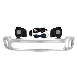 2011-2016 Ford F-250 Super Duty and 350 Front Bumper Chrome & Fog Lights Kit | OEM Fit