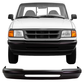 Front Bumper Black Steel 1993–1997 Ford Ranger | OEM Fit