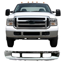 Load image into Gallery viewer, Front Bumper Chrome Steel 2005–2007 Ford F-450 F-550 Super Duty | OEM Fit