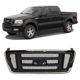 2004 Ford F-150 Grille Chrome Shell w/ Dark Gray Insert New Body Style | OEM Fit