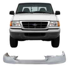 Load image into Gallery viewer, 1998–2000 Ford Ranger Front Bumper Chrome Steel | OEM Fit