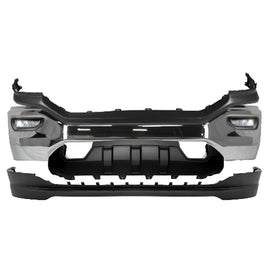 2016-2018 GMC Sierra 1500 Front Bumper Chrome & Fog Lights Assembly Kit | OEM Fit