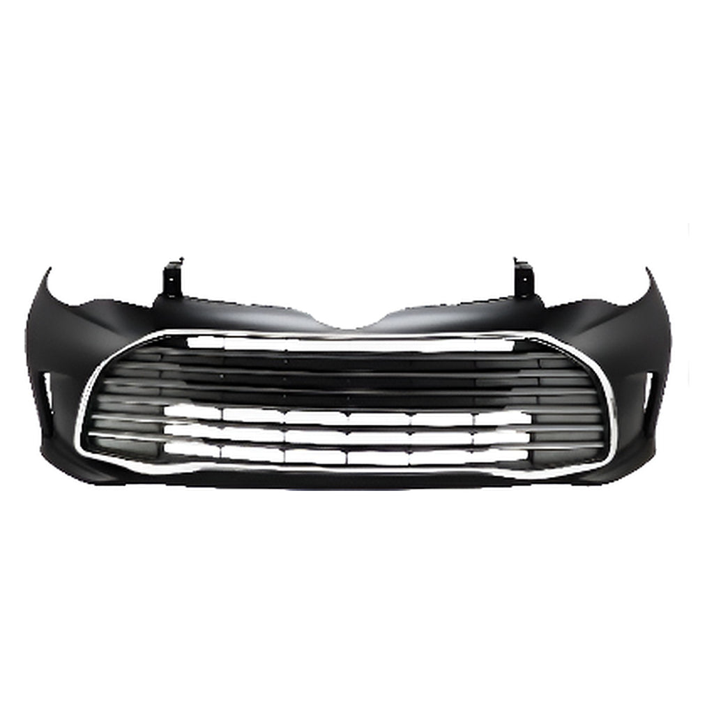 2016-2018 Toyota Avalon Front Bumper Cover Primed & Bumper Grille Chrome  | OEM Fit