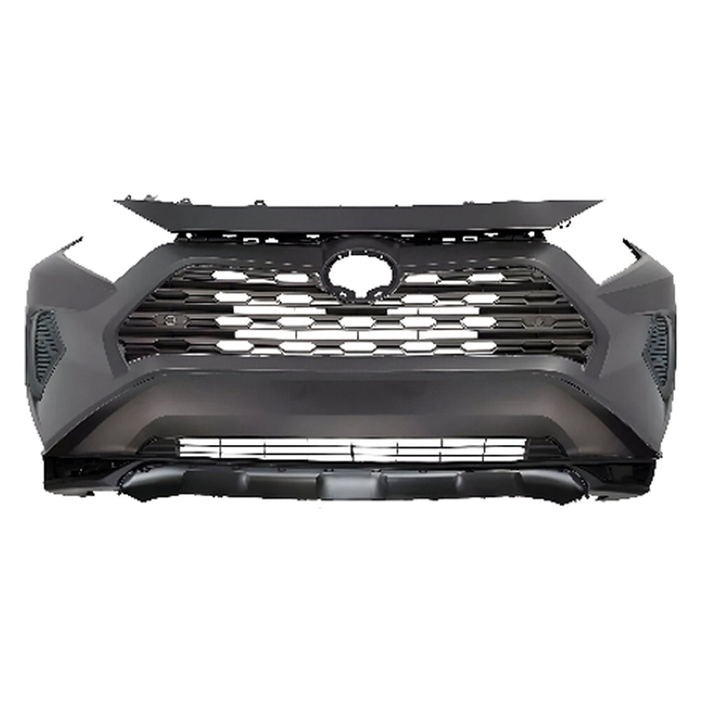 2019-2021 Toyota RAV4 Front Bumper Cover Fascia Primed & Grille Assembly Kit | OEM Fit