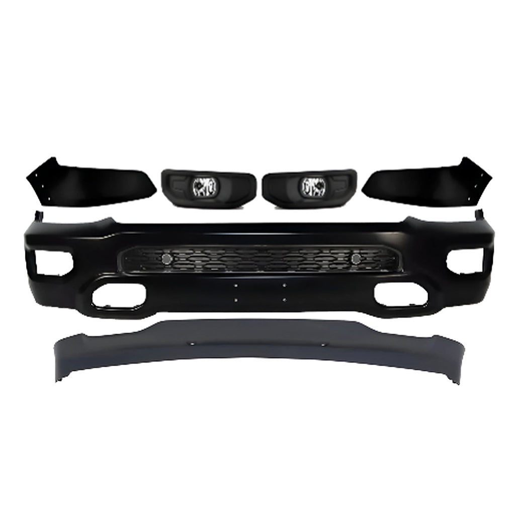2019-2024 Ram 1500 Front Bumper Face Bar Primed & Valance Textured Kit | OEM Fit