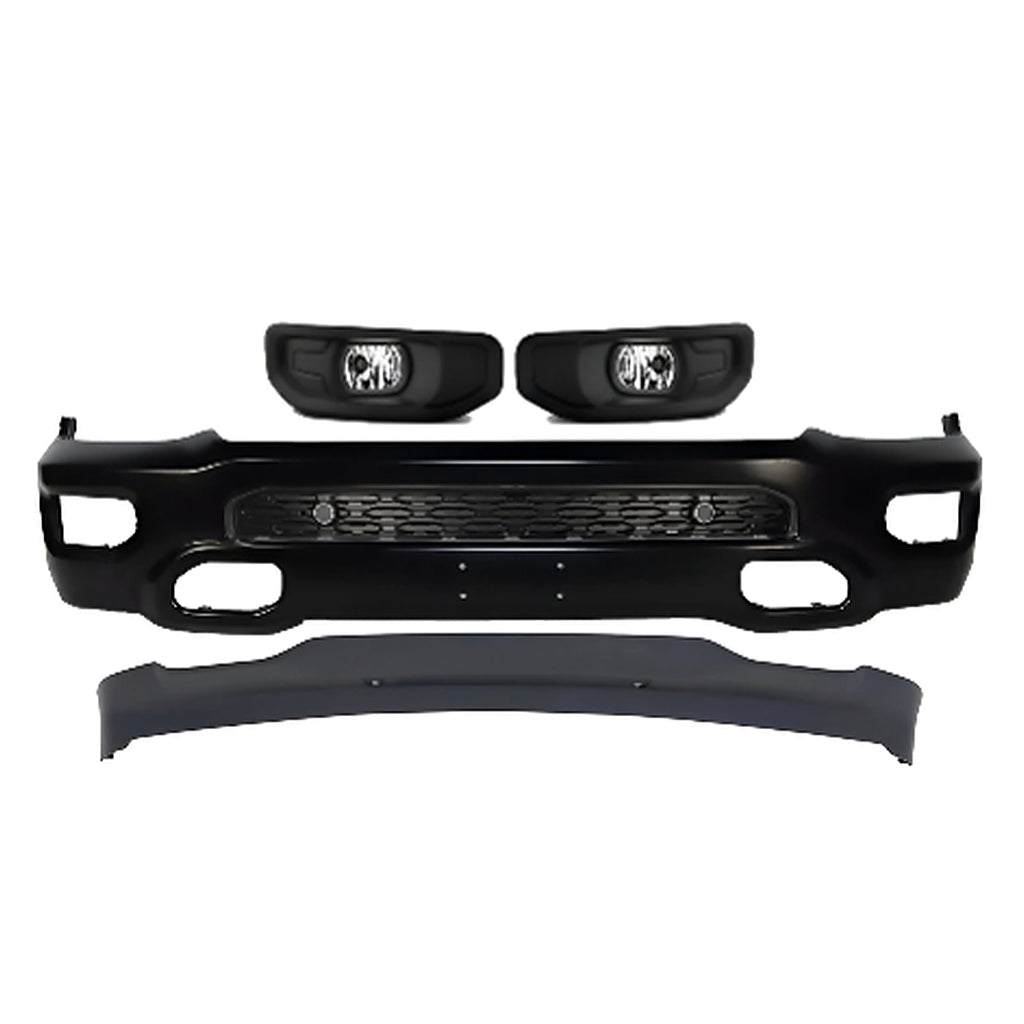 2019-2024 Ram 1500 Front Bumper Face Bar Primed & Fog Lights Assembly Kit | OEM Fit
