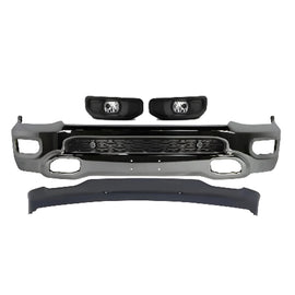 2019-2024 RAM 1500 Front Bumper Face Bar Chrome & Fog Lights Assembly Kit | OEM Fit