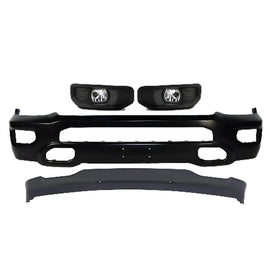 2019-2024 Ram 1500 Front Bumper Face Bar Primed & Fog Lights Assembly Kit | OEM Fit