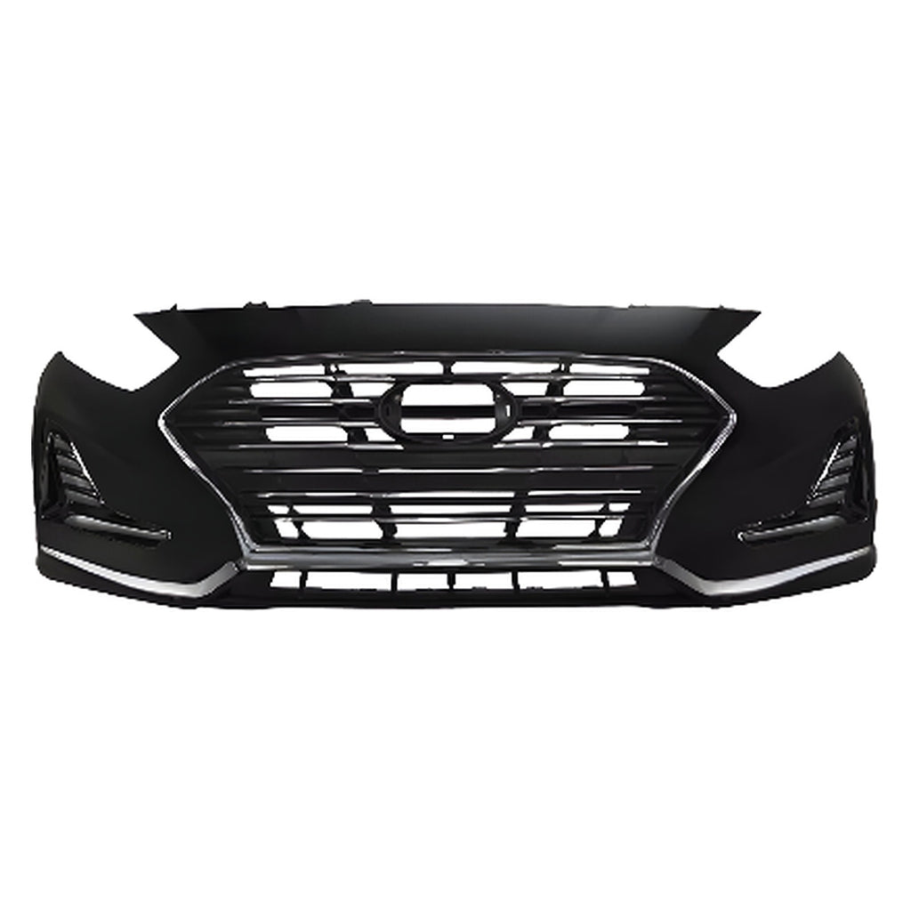 2018-2019 Hyundai Sonata Front Bumper Cover Fascia Primed & Grille Assembly  | OEM Fit