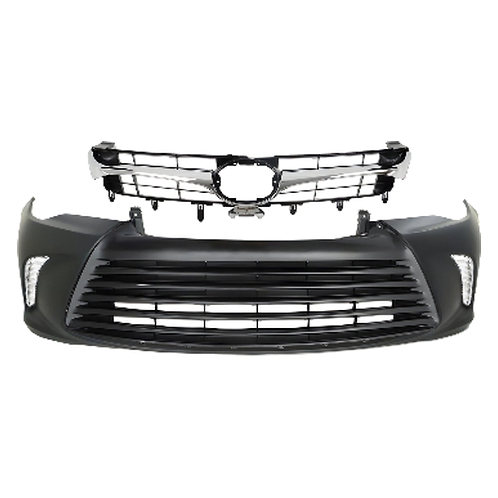 2015-2017 Toyota Camry Front Bumper Cover Primed & Grille Assembly Kit | OEM Fit