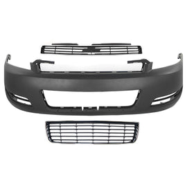2006-2011 Chevrolet Impala Front Bumper Cover & Grille Assembly Kit | Primed | OEM Fit