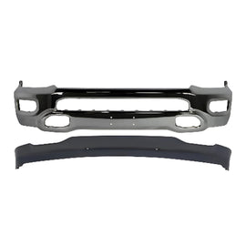 2019-2024 RAM 1500 Front Bumper Face Bar Chrome & Valance Textured Kit | OEM Fit