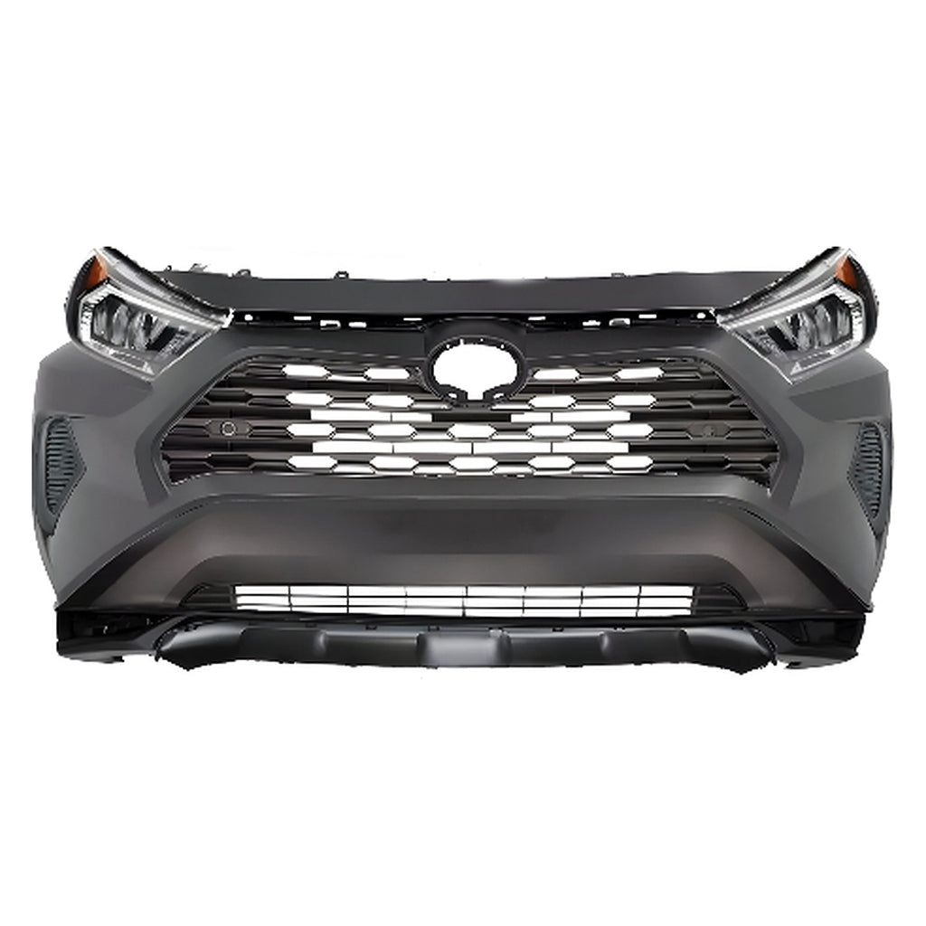 2019-2021 Toyota RAV4 Front Bumper Cover Primed & Headlight Assembly Kit | OEM Fit