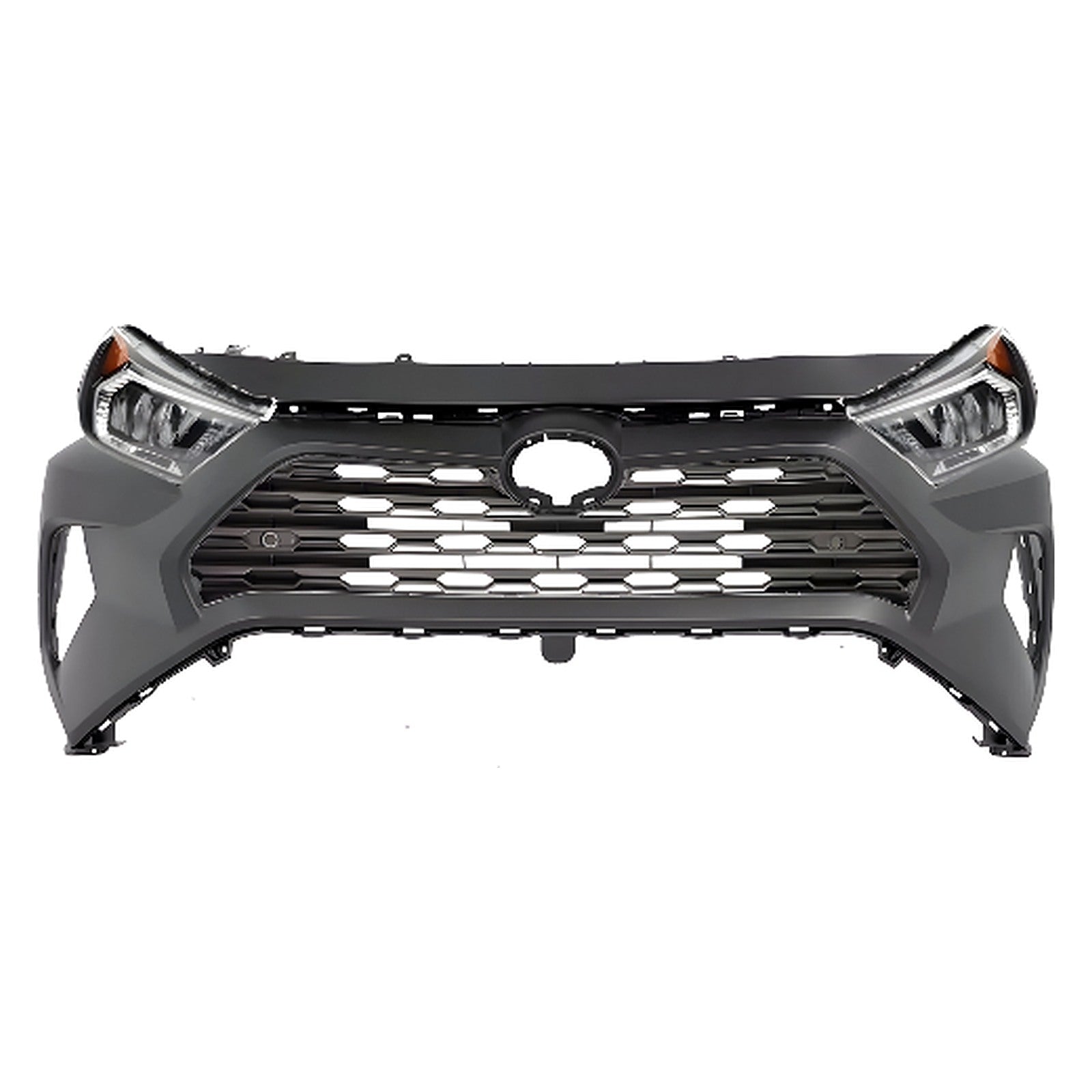 2019-2021 Toyota RAV4 Front Bumper Cover Fascia Primed & Grille Assembly Kit | OEM Fit