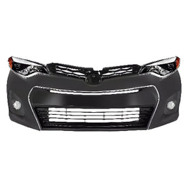 2014-2016 Toyota Corolla Front Bumper Cover Paintable & Headlight Assembly | OEM Fit