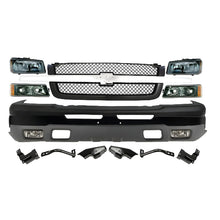 Load image into Gallery viewer, 2003-2007 Chevrolet Silverado 1500 Front Bumper Primed &amp; Headlights Assembly Kit | OEM Fit