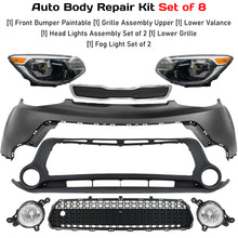 Load image into Gallery viewer, 2014-2016 Kia Soul Front Bumper Cover Fascia Kit Paintable &amp; Grille Assembly | OEM Fit