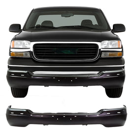 Front Bumper Black Steel 1999–2006 GMC Sierra 1500 2500 HD 3500  | OEM Fit