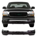 Front Bumper Black Steel 1999–2006 GMC Sierra 1500 2500 HD 3500  | OEM Fit