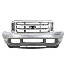 Load image into Gallery viewer, 1999-2004 Ford F-250 Super Duty Front Bumper Chrome &amp; Grille Assembly Kit | OEM Fit