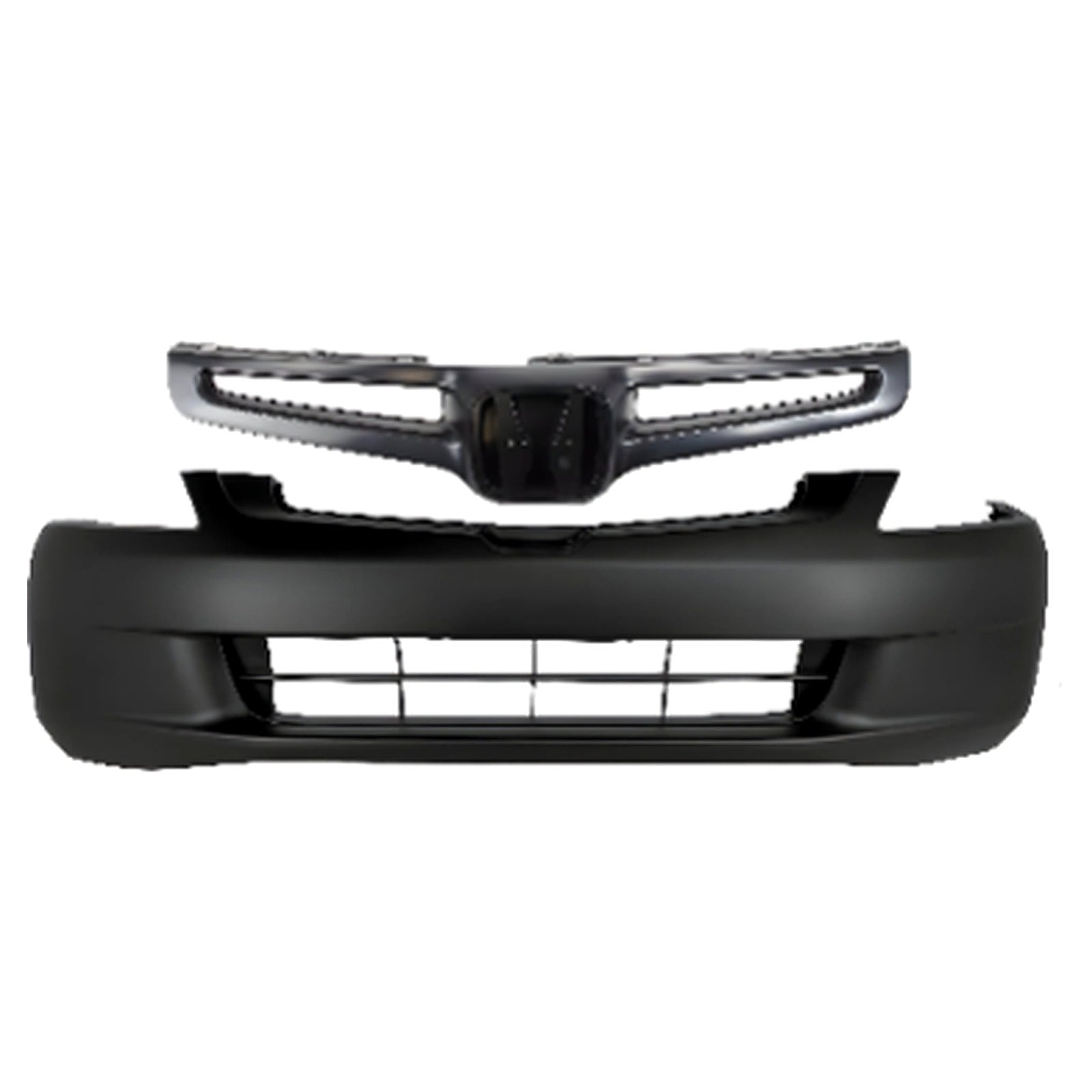 2003-2005 Honda Accord Front Bumper Cover Primed & Grille Assembly Kit | OEM Fit