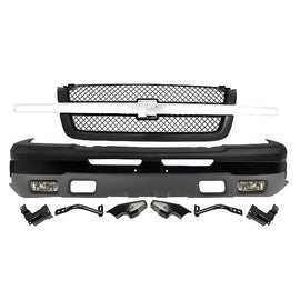 2003-2007 Chevrolet Silverado 1500 Front Bumper Paintable & Bumper Brackets Kit | OEM Fit