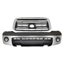 Load image into Gallery viewer, 2010-2013 Toyota Tundra Front Bumper Chrome Steel &amp; Grille Assembly Kit | OEM Fit