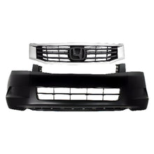Load image into Gallery viewer, 2008-2010 Honda Accord Sedan Front Bumper Cover Primed &amp; Grille Assembly Kit | OEM Fit